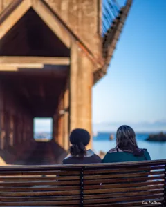 Temperate weather draws people outside